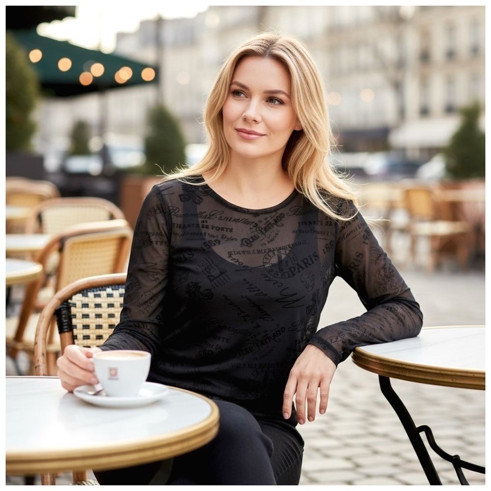 Only Hearts Women’s Long Sleeve Dress with Crew Neck. Black. M/L - Picture 12 of 15